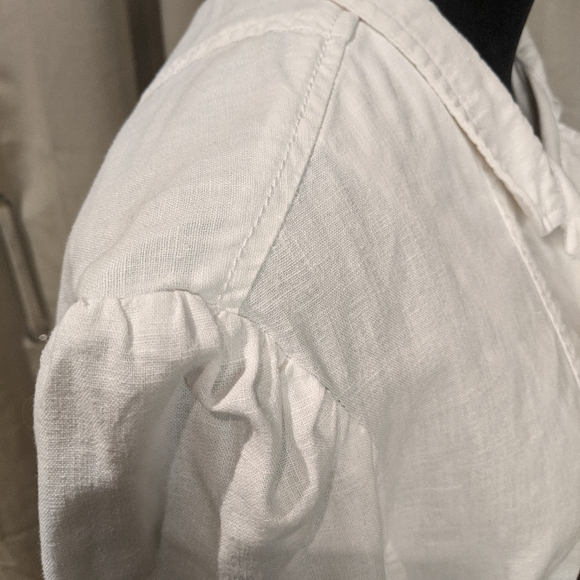 Tint white linen blend tailored jacket Sz Large - Picture 6 of 14